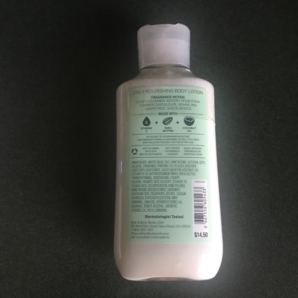 Bath & Body Works Pink Cucumber Melon 24 hr Moisture Body Lotion 8 fl oz/236 ml - Picture 8 of 15